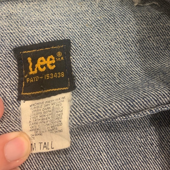 Vintage Lee (Rider) Blue Jean Jacket. distressed - Picture 4 of 5